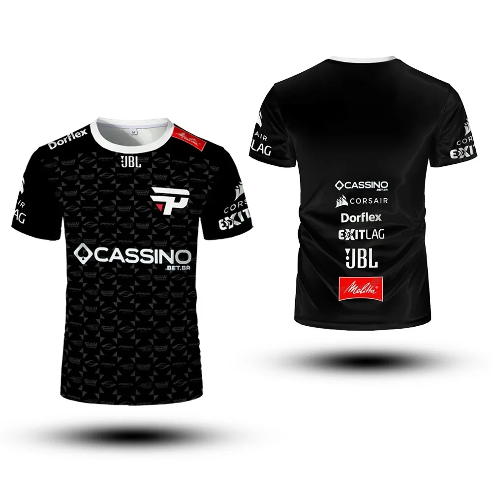PaiN Gaming Club Uniforms Esports Jerseys CSGO Player Custom Tops Men's And Women's Breathable Sports T-shirts Boys' Tees