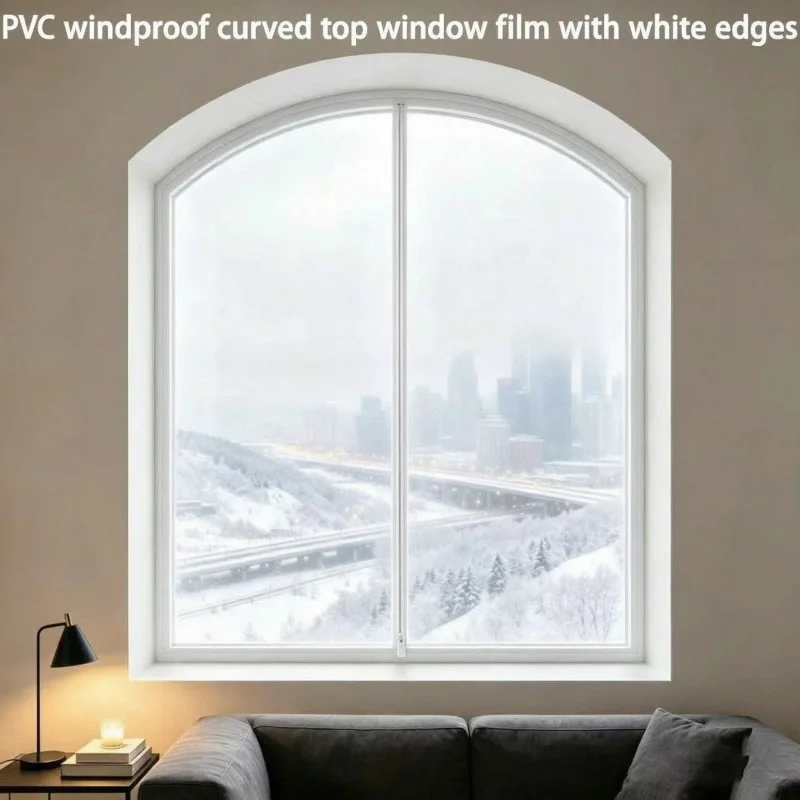 Curved top with white edge zipper opening and closing, high-definition durable and heat-resistant PVC curtain material