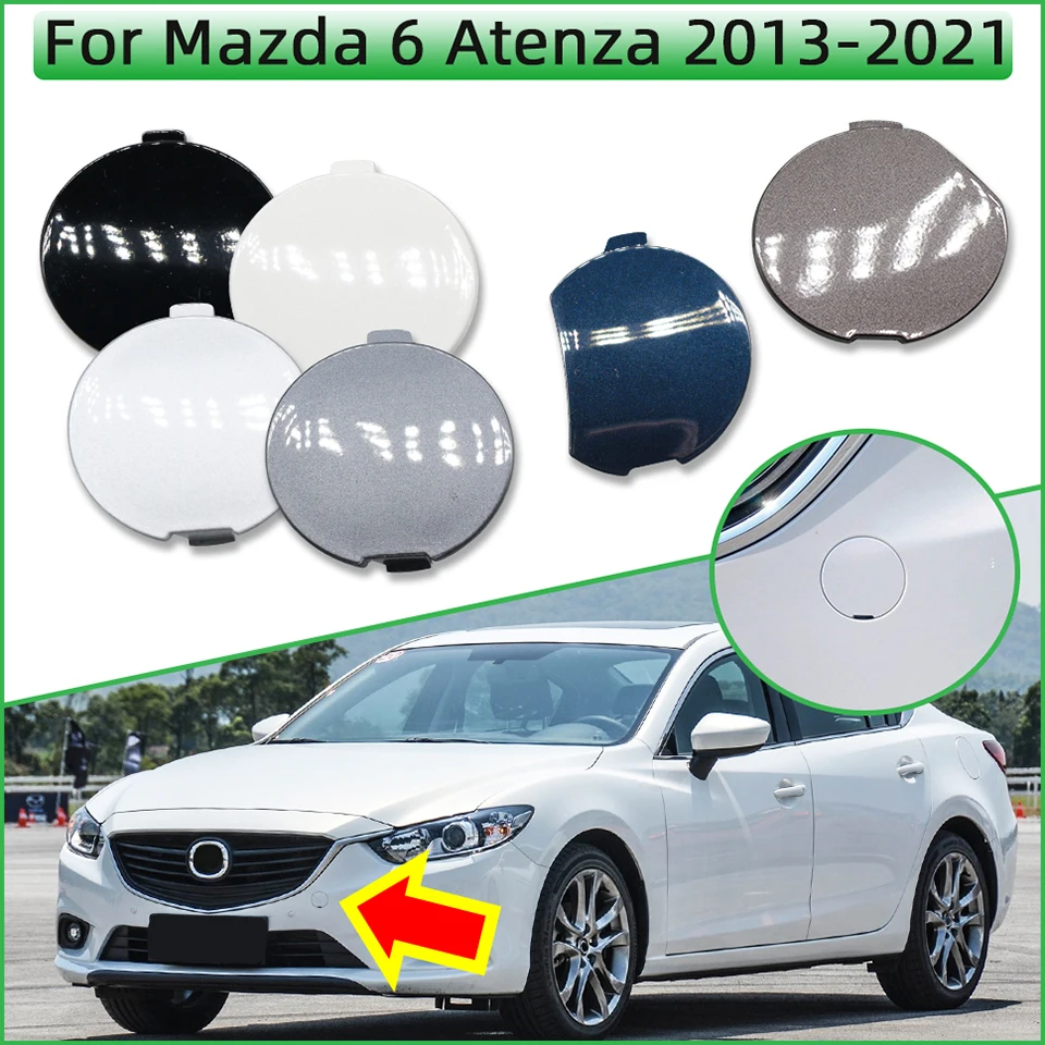 Auto Front Bumper Towing Hook Eye Cover Cap For Mazda 6 Atenza 2013-2021 Tow Hook Hauling Trailer Lid Shell Garnish Trim