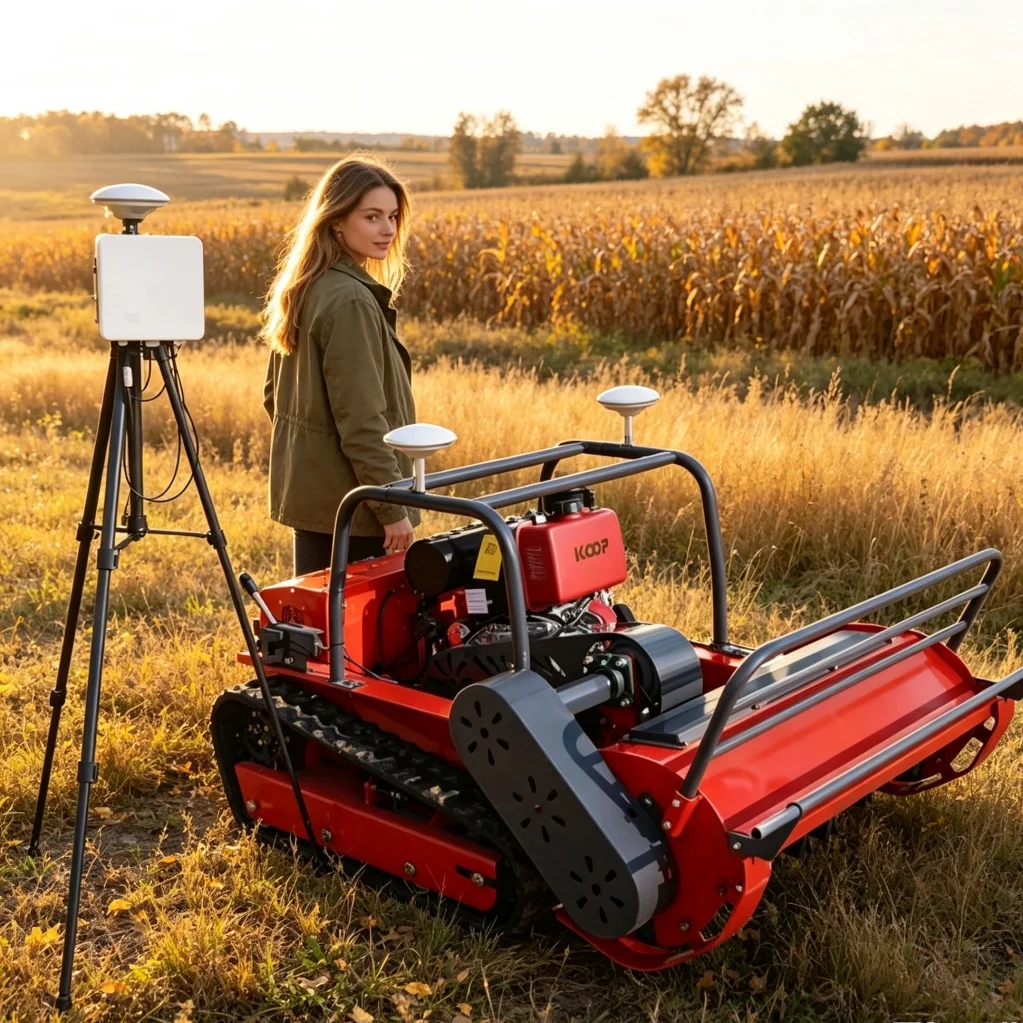 Customized Red 1000SGPS Flail Grass Shredder Industrial Grade Grass Cutter Shredder with Stable Running Performance