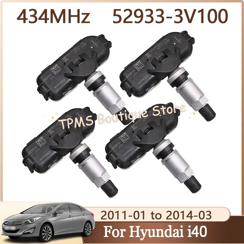 434MHz 52933-3V100 529333V100 Tire Monitor For Hyundai I40 Azera 2011-2014 High Precision Tyre Pressure Monitoring System Sensor