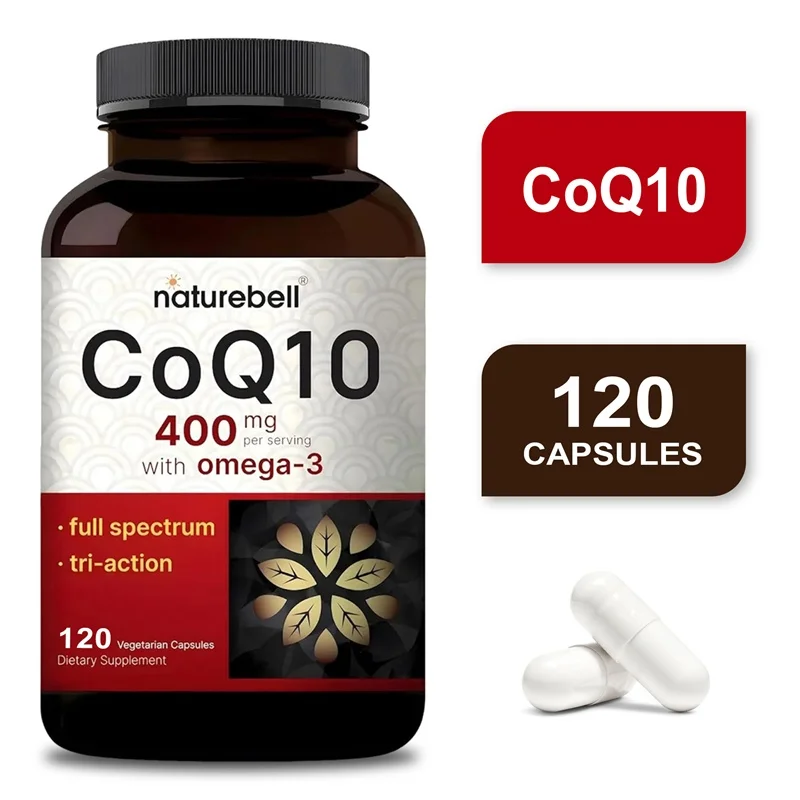 Organic Ultra High Absorption COQ10 Coenzyme Q10 Vascular and Heart Health Blood Pressure Balance Support Energy Brain Function