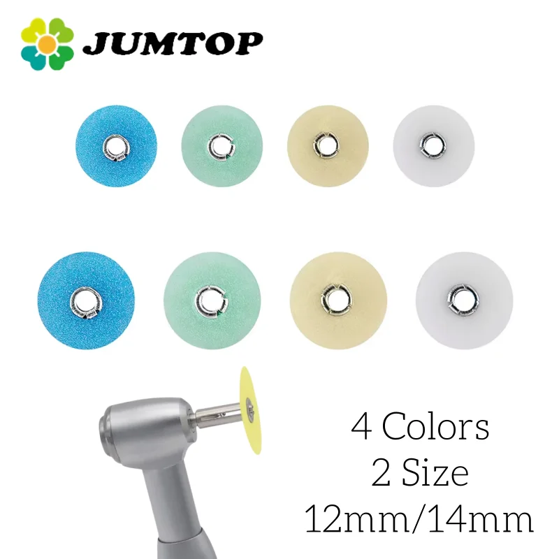 JUMTOP 80Pcs/Box Dental Polishing Discs Gross Reduction Contouring Mandrel Stripes Set RA Shank Teeth Whitening Dentistry Tools