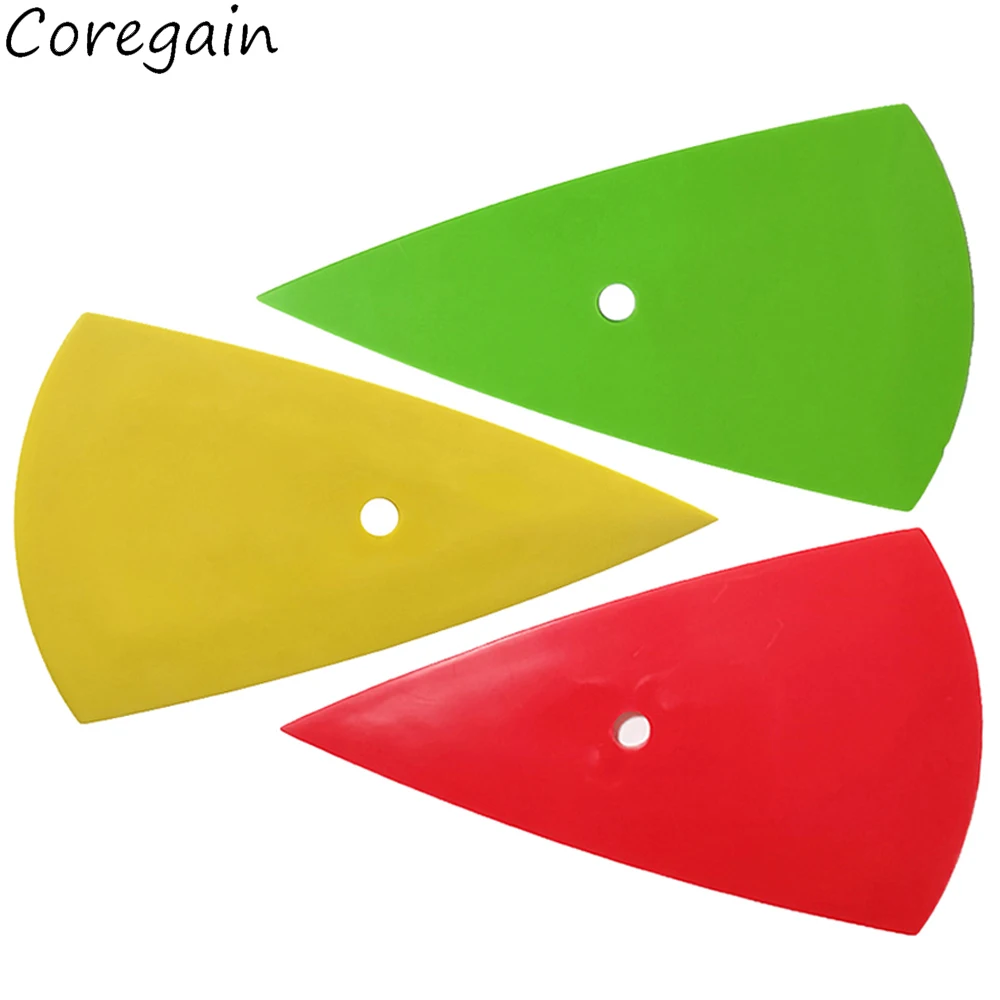 Yellow Red Green Contour Squeegee for Car Vinyl Film Window Tinting Tool Go Corner Card Scraper Decal Sticker Foil Install tool