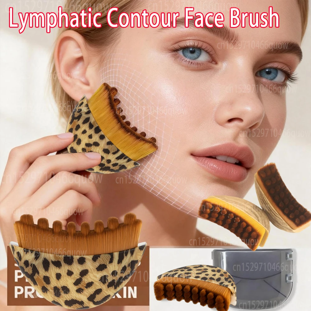 Portable Lymphatic Contour Face Brush Facial Chin Sculpting Shaper Tool Lymphatic Drainage Massager Fit The Skin Exfoliation