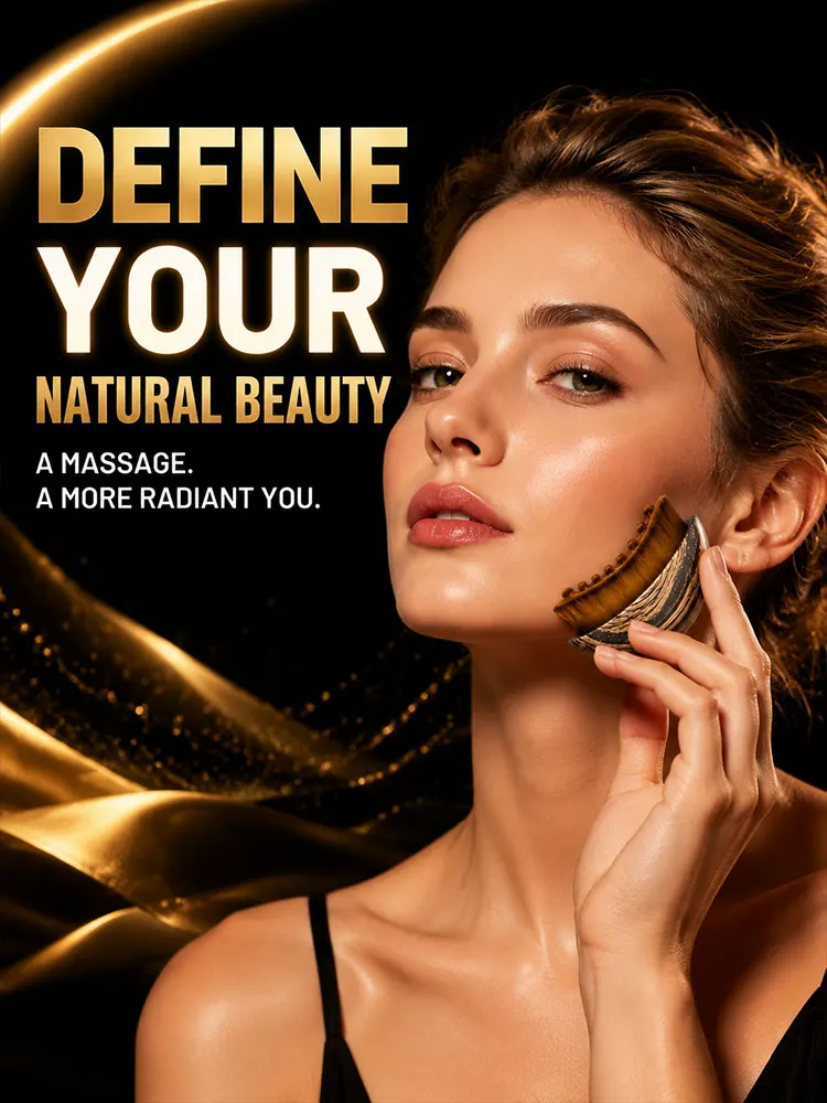Portable Face Sculpting Brush, Lymphatic Massage Tool for Jawline Contouring and Daily Facial Care