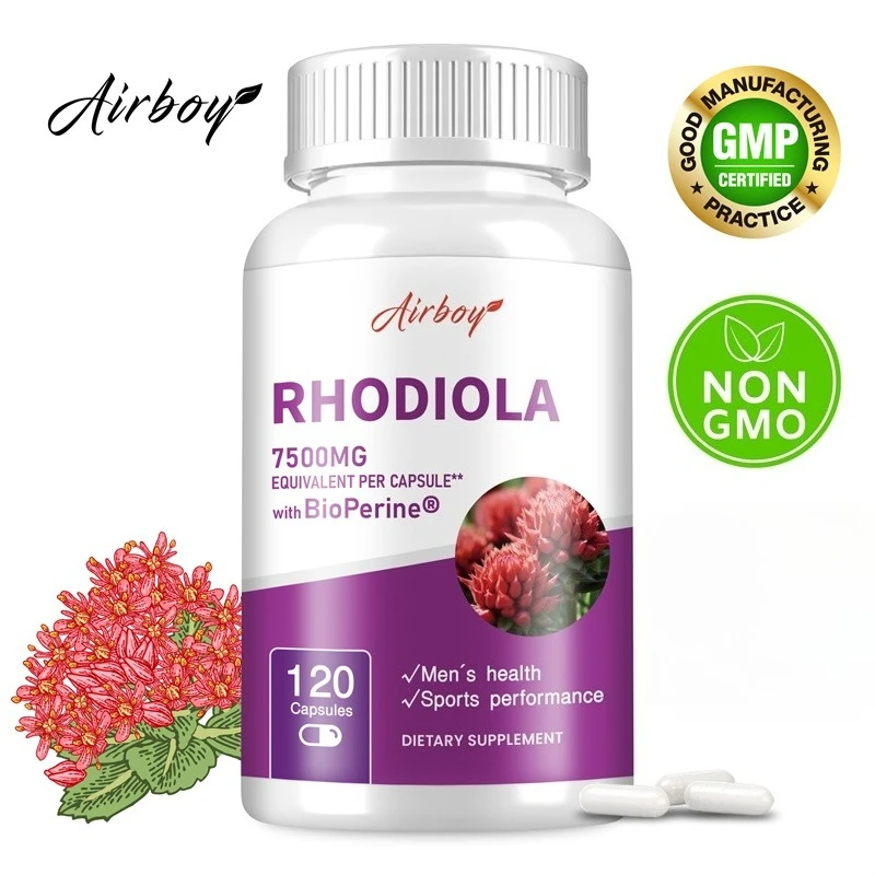 Rhodiola Supplement - Relieve Stress, Promote Brain and Mood Health, Support Men's Health, Improve Athletic Performance