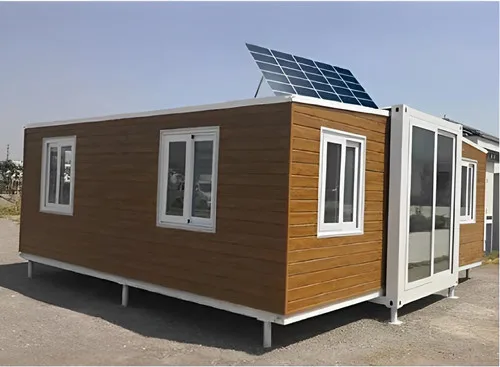 Customized 20Ft 40Ft Mobile Commercial Prefabricated Container Office Home Extendable Solar Power System Flatpack Storage Contai