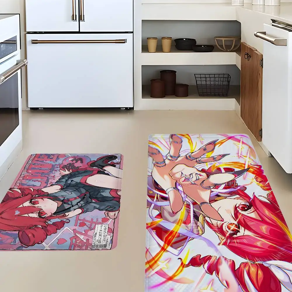 Popular Singer Kasane Teto Anime Room Mats Retro Multiple Choice Living Room Kitchen Rug Non-Slip Welcome Rug