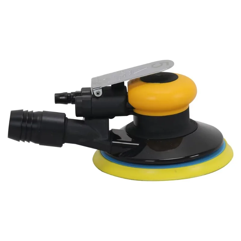 Heavy Duty Pneumatic Random Orbital Sander For Auto Body Repair And Paint Prep With 5 6 Inch Pad Low Vibration Dust Free