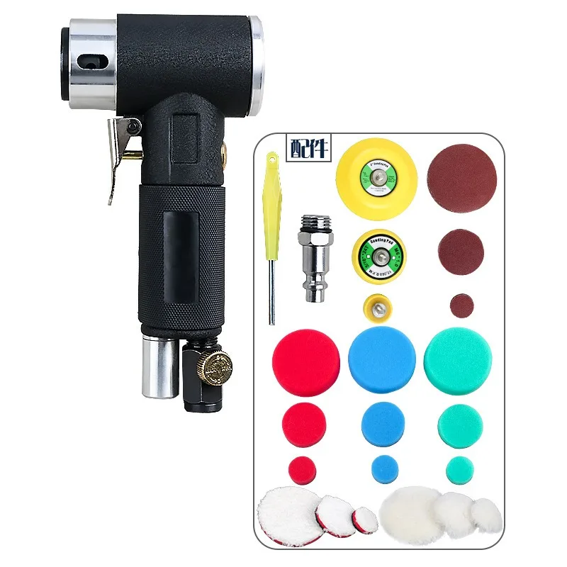 2/3 Inch Pneumatic Orbital Sander, Air Sanding Polisher for Auto Body Sheet Metal Waxing & Dry Sanding