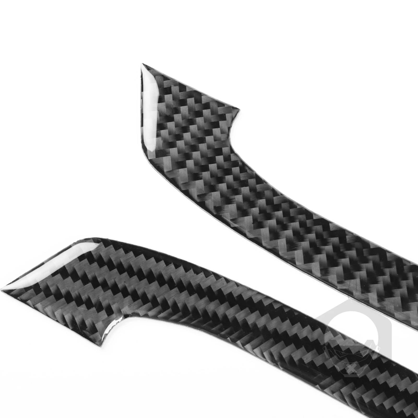 For Subaru Crosstrek Impreza 2024-2026 GU Real Soft Carbon Fiber Car Interior Center Console Gear Shift Side Strip Trim 2Pcs