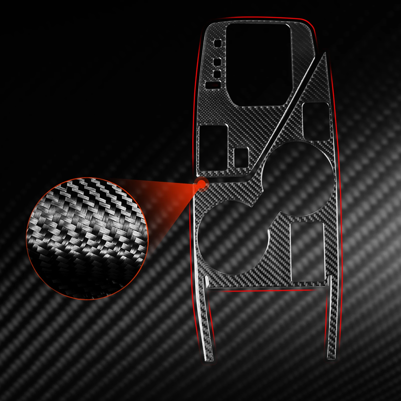 For Subaru Crosstrek Impreza 2024-2026 GU Real Soft Carbon Fiber Car Interior Center Console Gear Shift Panel Cover Trim Type C