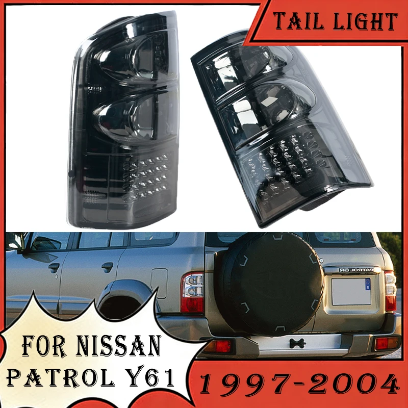Rear Bumper Tail Light For Nissan Patrol Y61 1997 1998 1999 2000 2001-2004 Back Stop Brake Warning Signal Lamp Without Bulbs