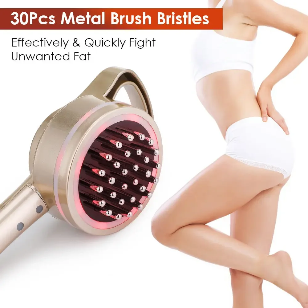 Meridian Massage Brush Full Body Fat Burning Gua Sha Lymphatic Drainage Anti-cellulite Heating Microcurrent Red Light