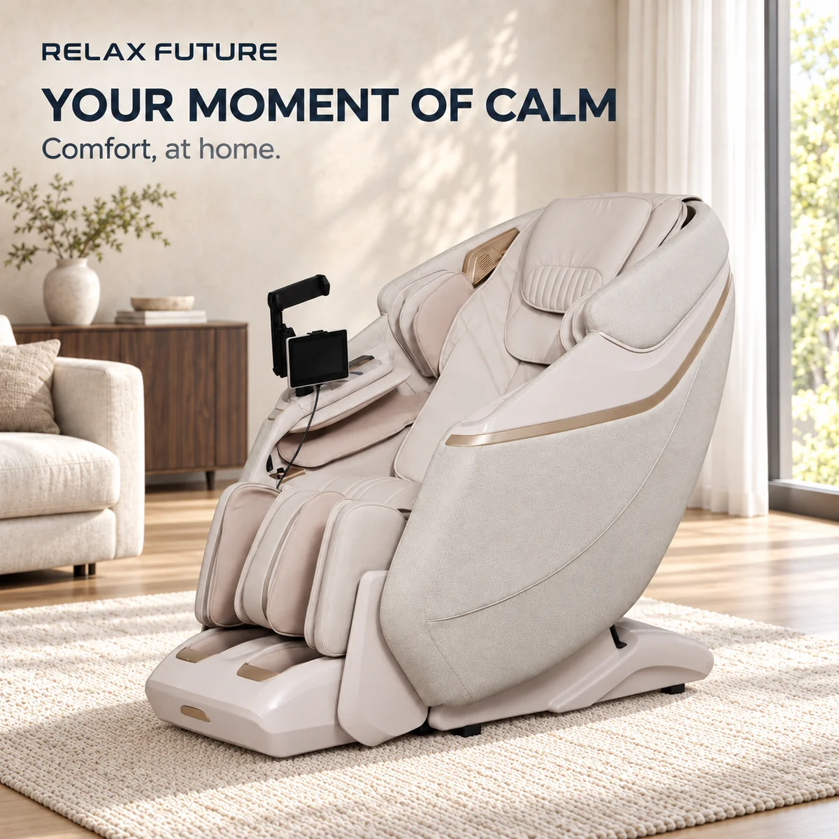 Massage Chair 4D Full Body Massage Chair Recliner with Palm Rollers, Lumbar Heat, Voice Control & Wireless Charging