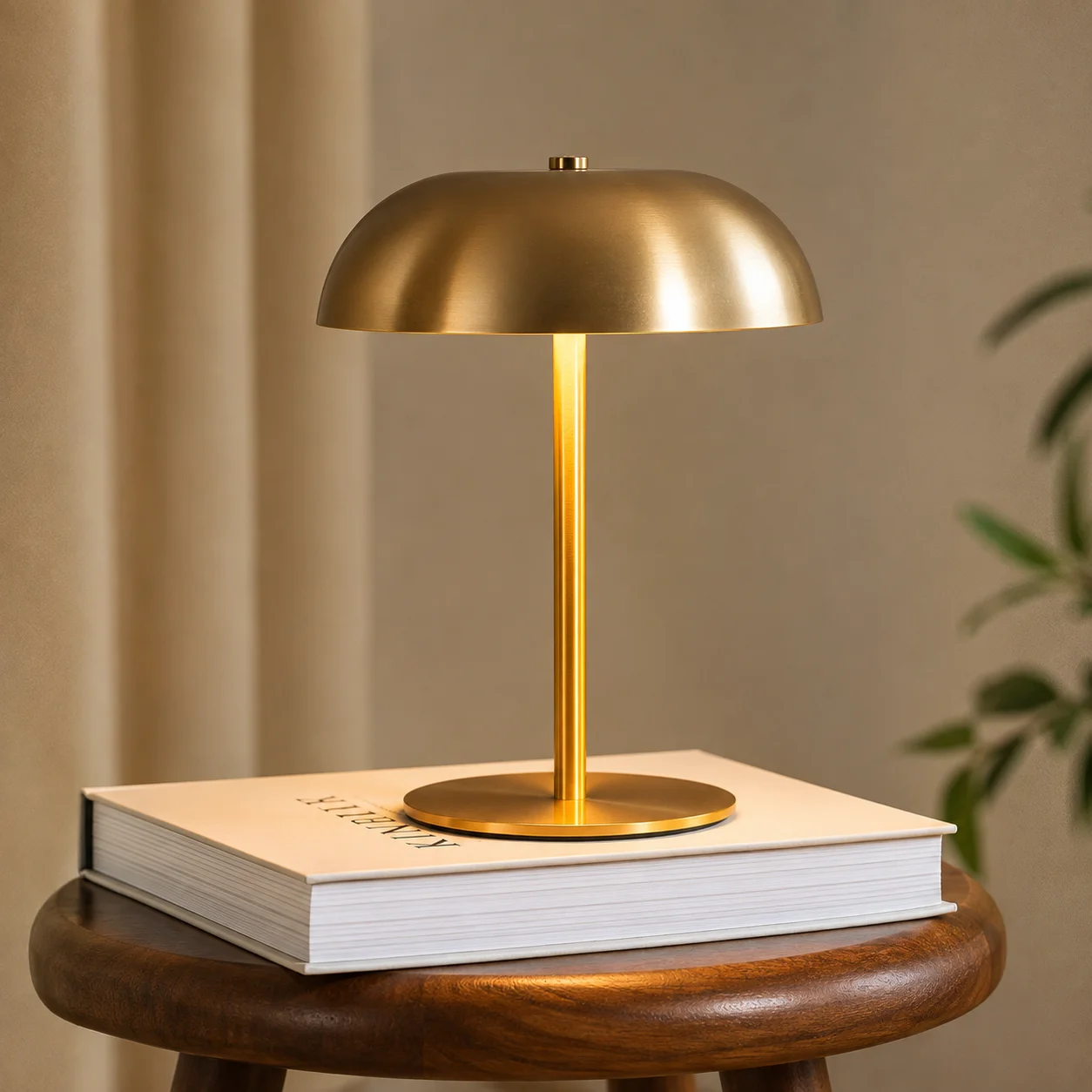 Cute Mushroom Table Lamp Touch Control 3 Colors Dimmable Cordless Rechargeable LED Night Light Bedside Lamp For Home Decor Gift