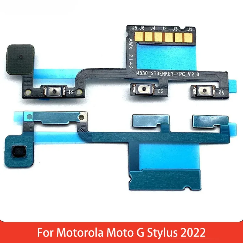Power Volume button Flex Cable for Motorola Moto G Stylus 2022 Replace Spare Parts