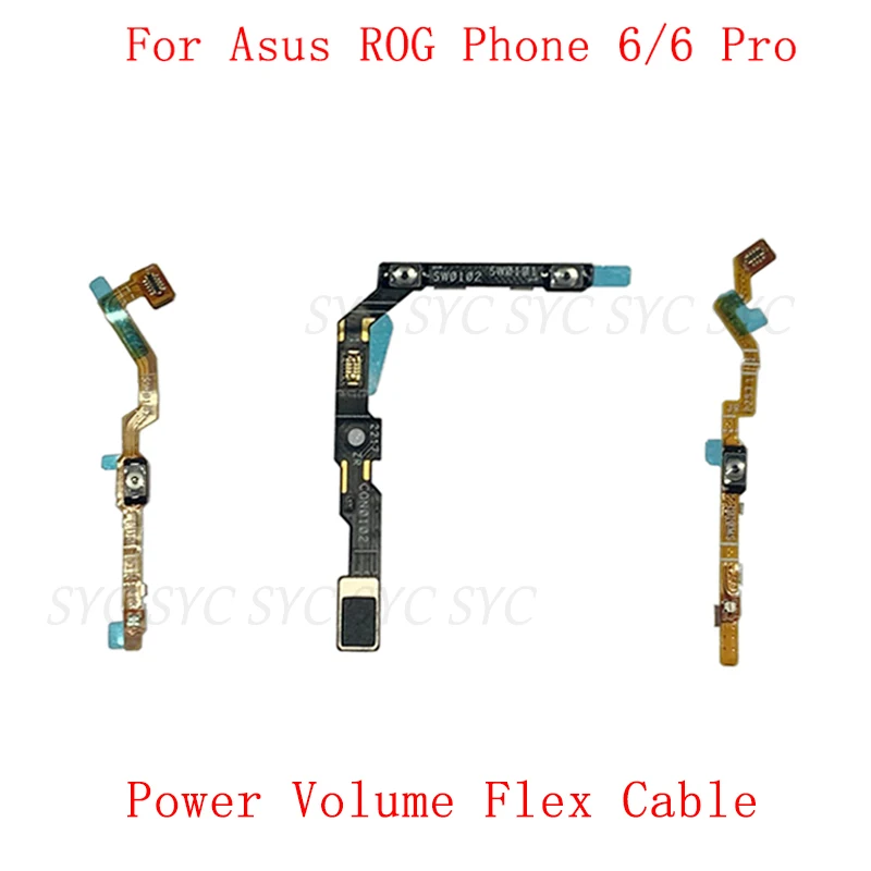 Power Volume Switch Control Side Button Flex Cable For Asus ROG Phone 6 Pro Power On Off Flex Cable Repair Parts