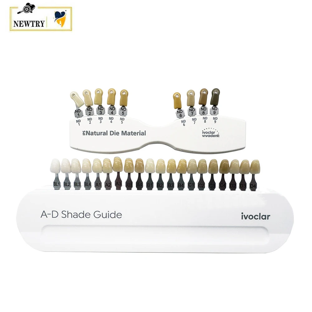 Ivoclar Vivadent Dental Shade Guide 5 Models Prepared Abutment ND Color Matching A-D Crown Gingiva Composite Resin Toothguide
