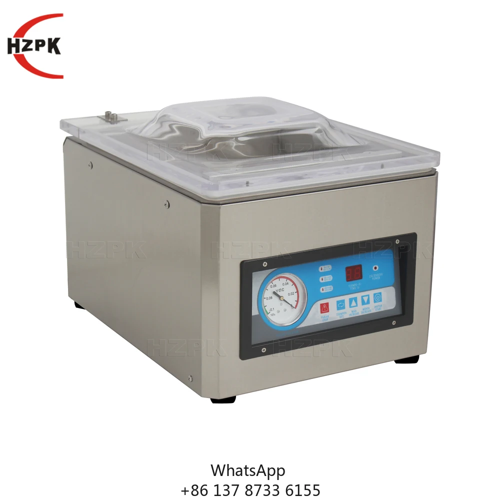 Mini Meat Chicken Food Vacuum Packing Machine Desktop Single Chamber Vacuum Machine Dz 260b