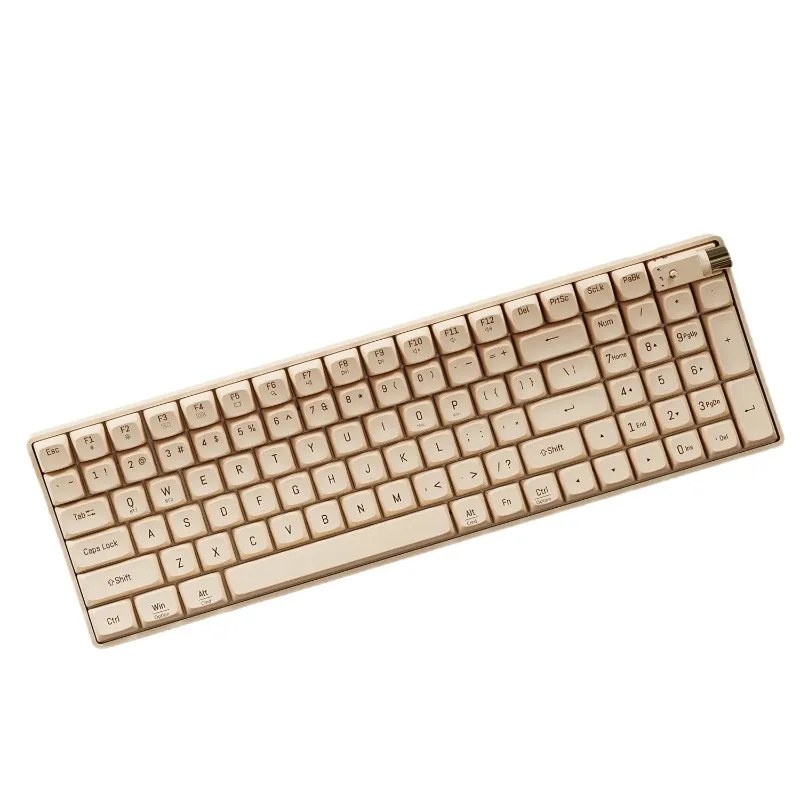Bluetooth mechanical keyboard and mouse set, wireless multi-mode girls high-value computer office