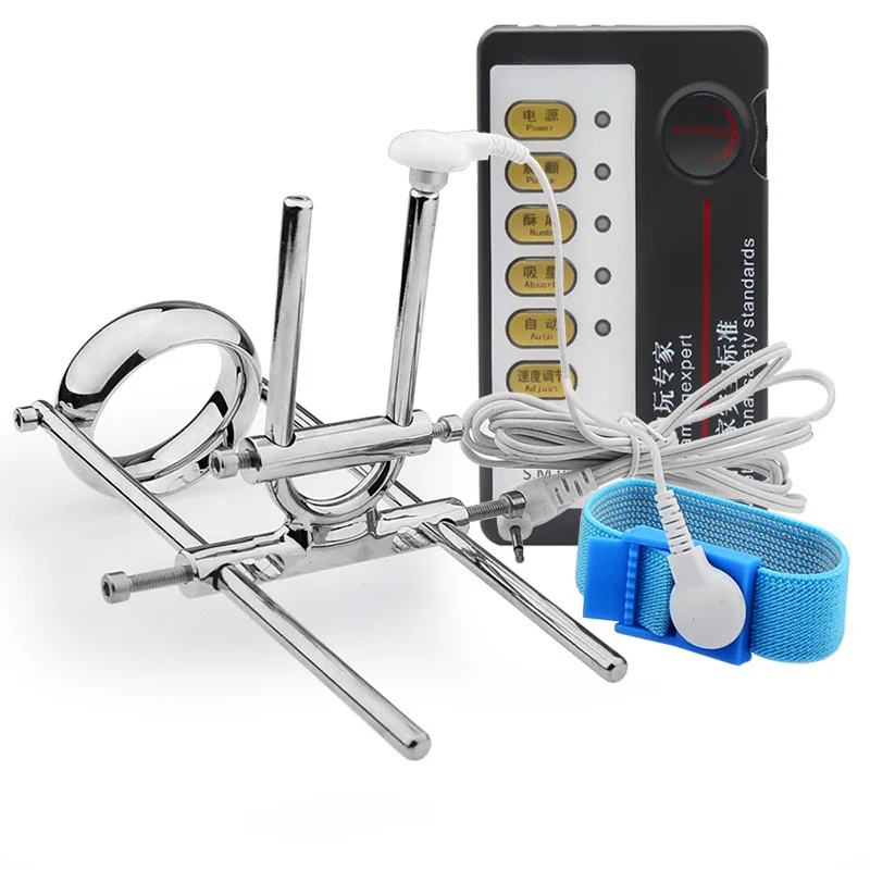 Lehade New Product Penis Extender Free Adjustment Penis Ring Scrotum Ring SM Fetish Toy Manufacturer Direct Sale