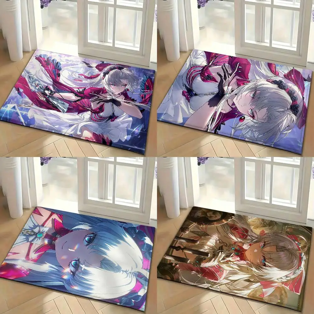 Wu-thering C-Carlotta W-Waves Floor Mat Soft Non Slip for Entry Door Bathroom Indoor Home Decorative Carpet