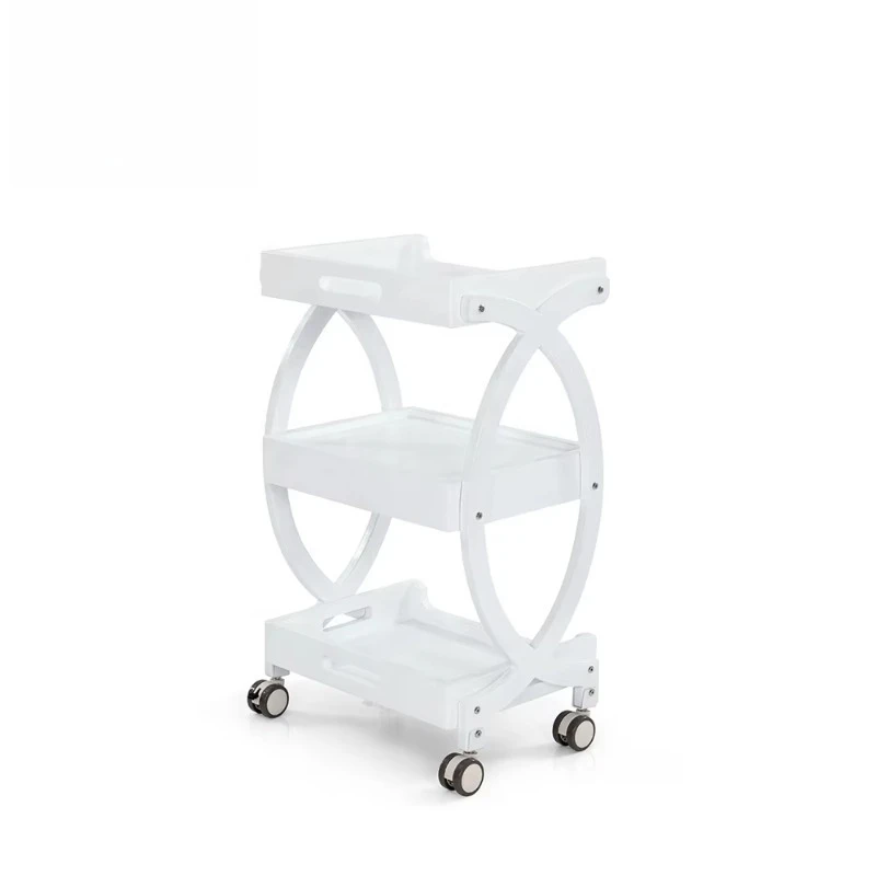 3 Tier Beauty Salon Rolling Carts Beauty Cart for Hair Salon with Wheels Lockable