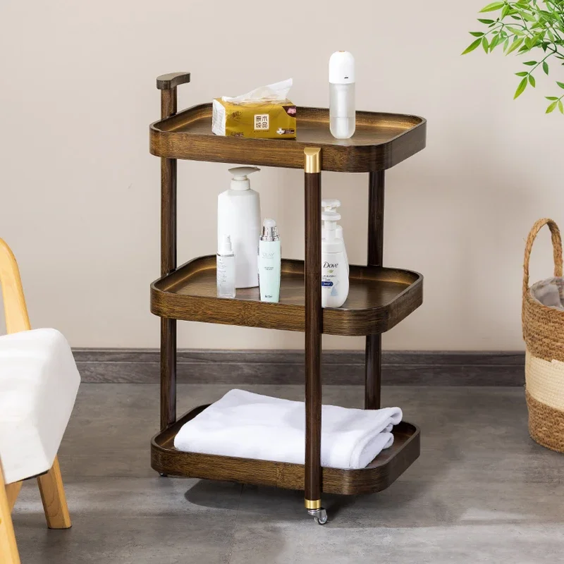 Beauty Salon Manicure Cart Storage Rack Home Multi-functional Living Room Chinese Style Tea Table Restaurant Hotel Food Cart