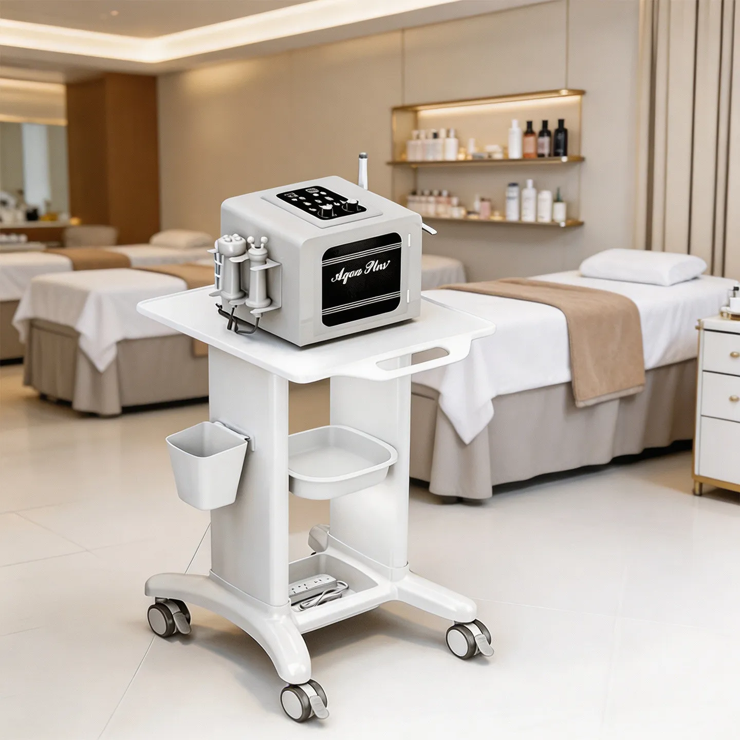 YFY beauty salon trolley skin management storage rack spectrometer finishing rack small bubble trolley multi-function tool cart