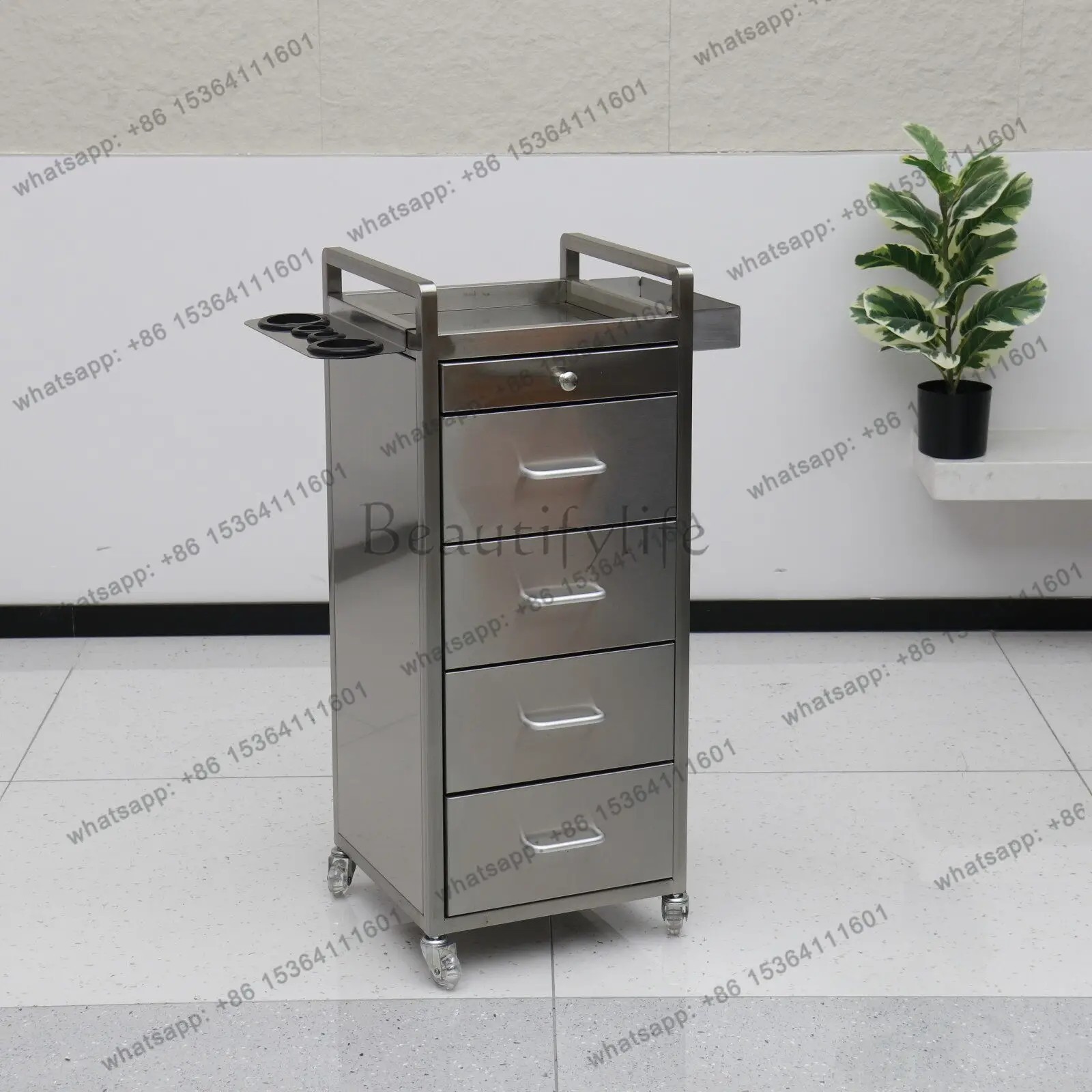 Beauty salon tool cart barber shop hair salon special new hair cutting storage cabinet
