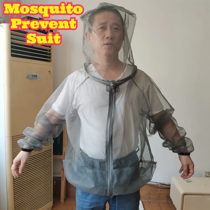 Fishing Mosquito Repellent Shirt Mesh Ultra Thin Quick Dry Breathable Night Fishing Anti Bug Top Lightweight Outdoor Fisherman