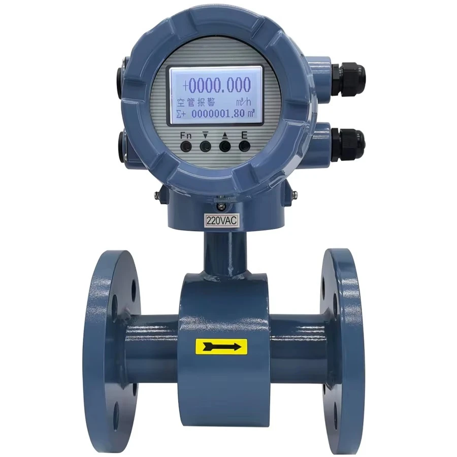 Bluetooth Connectivity Pocket-Sized Electromagnetic Flow Meter Water Medium Customized OEM for Industrial Measure