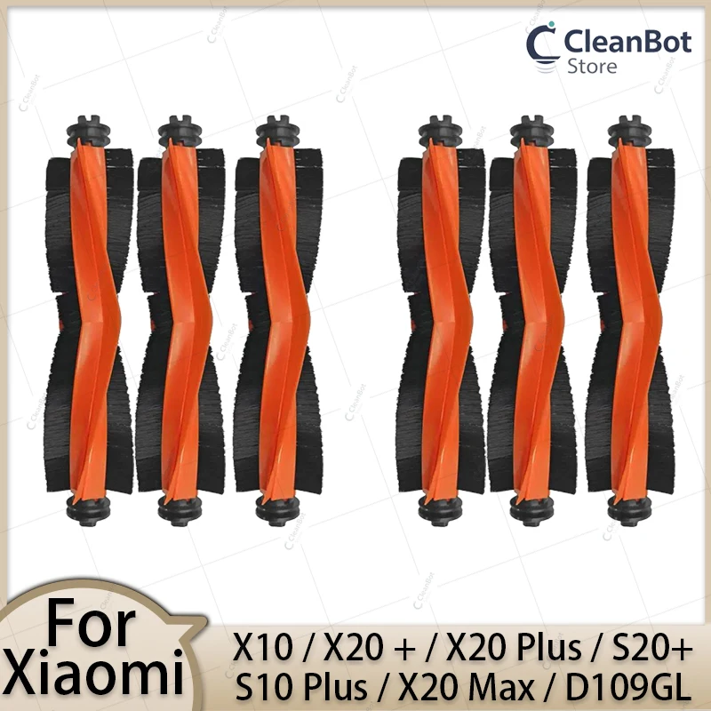 For Xiaomi Robot Vacuum X10 / X20+ / X20 Plus / S20+ / S10 Plus / X20 Max / D109GL Vacuum Cleaner Main Brush Accessories