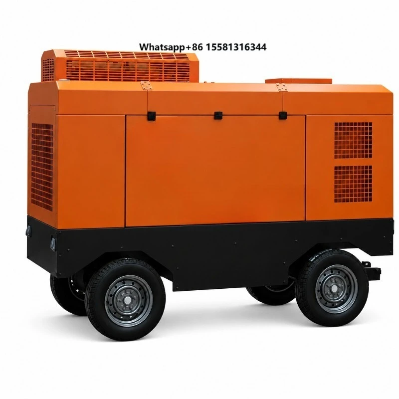 18 Bar 7.5-31 M3/min Portable Screw Air Compressor 4x4 Customizable 8-25 Bar for Mining High Pressure Auliss