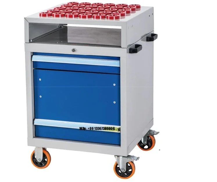 Factory Supply Heavy Duty CNC Tool Holder Storage Cart Tool Trolley for CNC Machine Shop