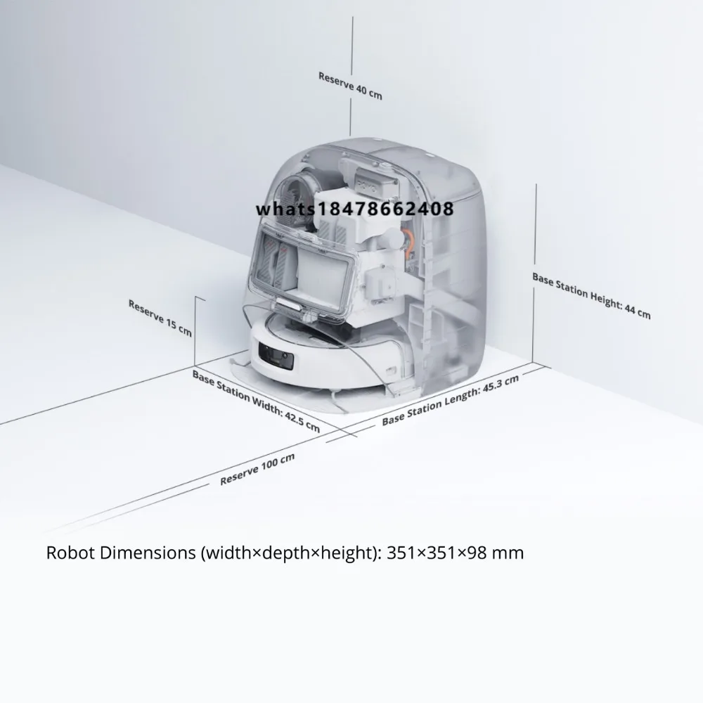 ROMO P (Water Tank Version) Robot Vacuum 25000Pa Suction Dual Robotic Arms Quiet Cleaning Original Accessories Bulk Price