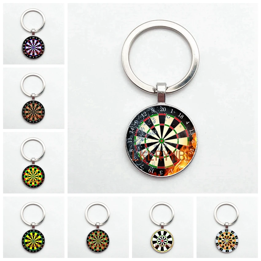 Fashion New Dart Target Pendant Keychain, Digital Target Keychain, Car Keychain Pendant Accessories Gift