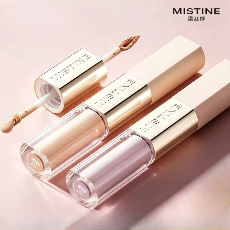 Mistine Double Head Concealer Highlight To Cover Acne Marks Black Circles Spots Long Lasting Invisible Pores Brighten Makeup