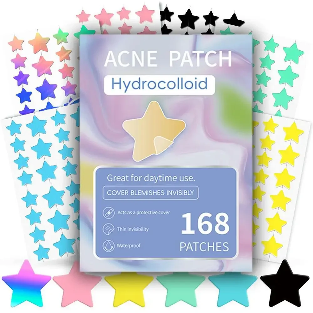 Pimple Patch Colorful Star Acne Colorful Invisible Acne Removal Skin Care Stickers Concealer Face Spot Beauty Makeup Tools