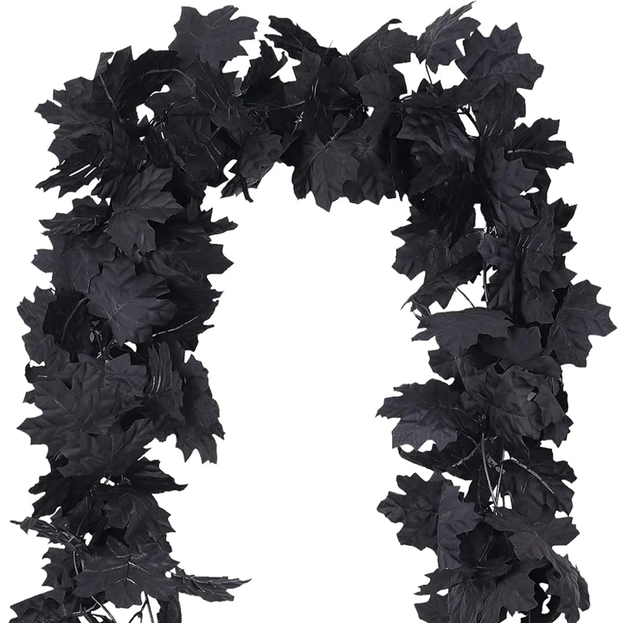 Artificial Plant Smaple Leaf Vine Flower Halloween Garlands Wedding Home Room Door Garden Outdoor Decorations Festival DIY Gifts