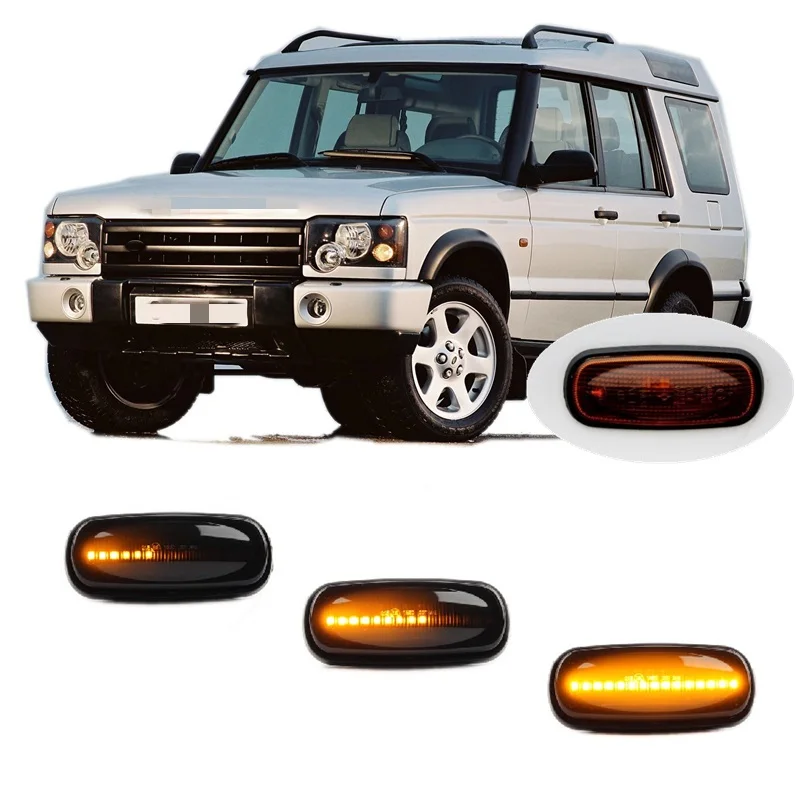 for Land Rover Discovery II MK2 L318 2.5 Td5 4.0 V8 2000 2001 2002 2003 2004 Dynamic LED Indicator Side Marker Turn Light Signal