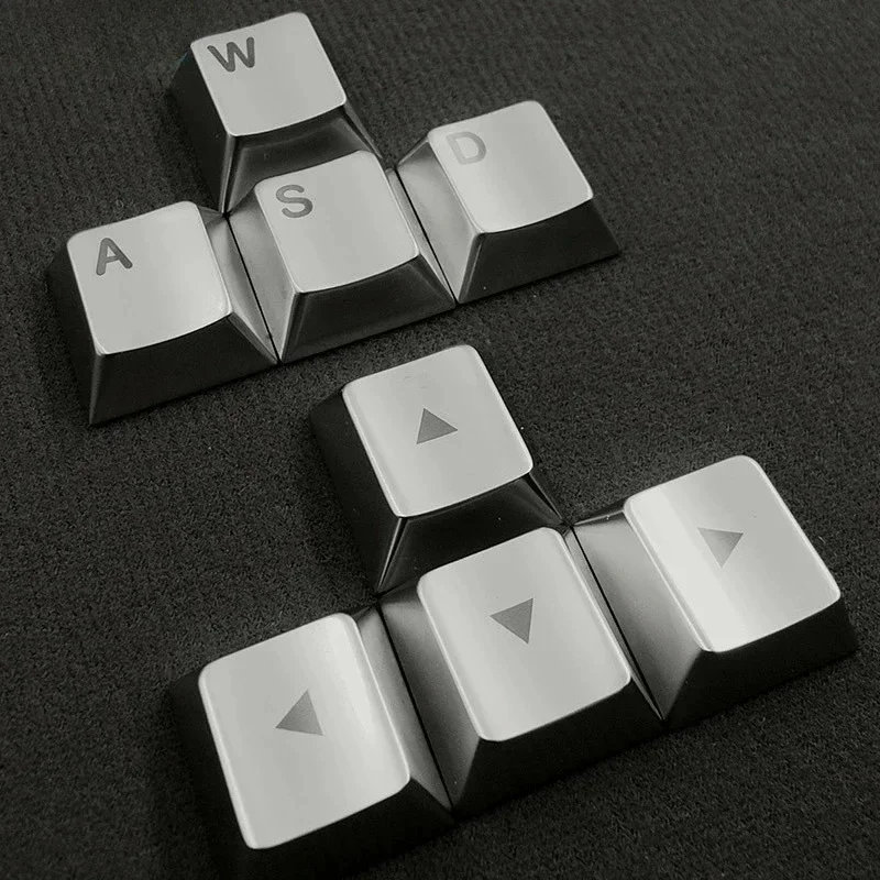 Artisan Keycap Full Metal Cherry Profile Keycaps for Mechanical Keyboard Caps Game Keys Direction Letter WASD Key Caps PC Gifts