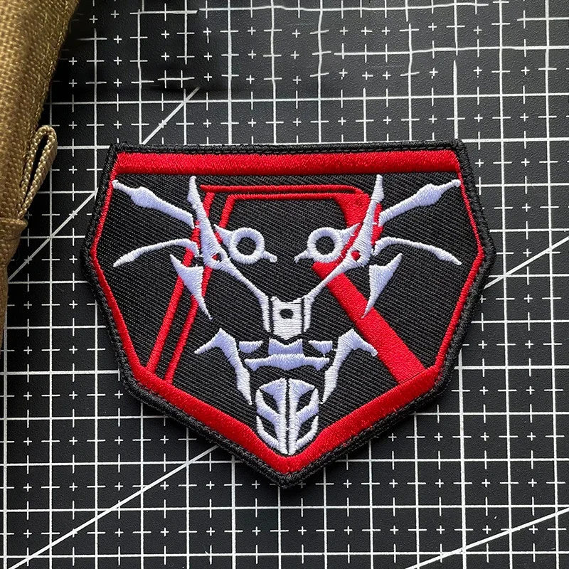 Kamen Rider Embroidery Patch Creative Personality Badge Backpack Sticker DIY Decorative Patch Military Armband