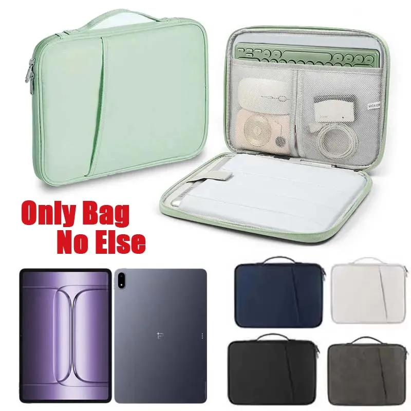 for OnePlus Pad 3 Pro Pad 2 Pro 13.2inch Tablet Storage Handle Zip Pouch Waterproof Sleeve Pocket for Keyobard Mouse Carry Case