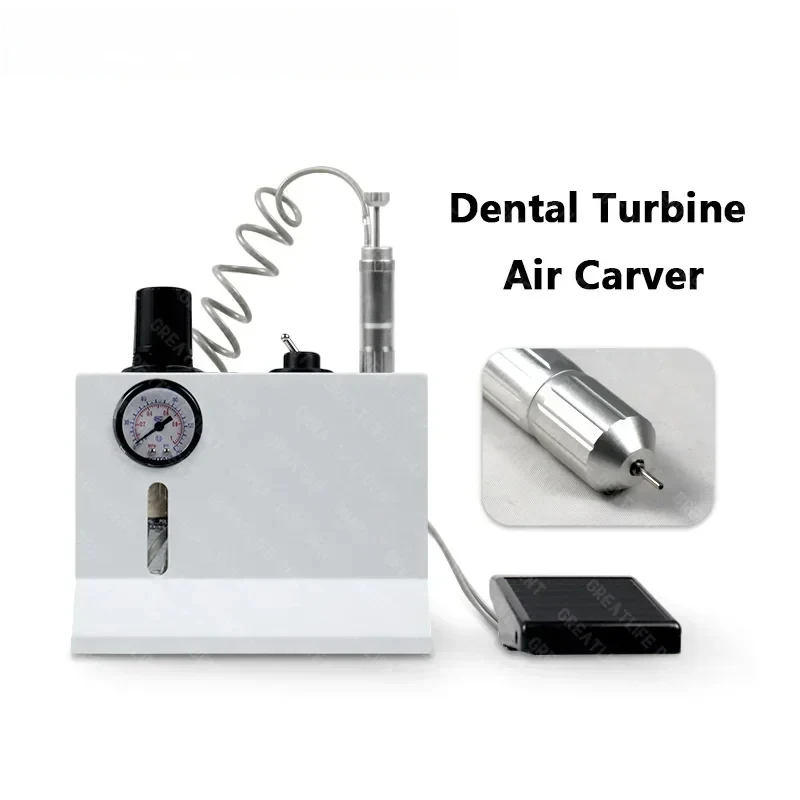 Dental Lab Flexible Denture Teeth Polishing Machine Pneumatic Engraving Machine Flower Instrument Denture Carving