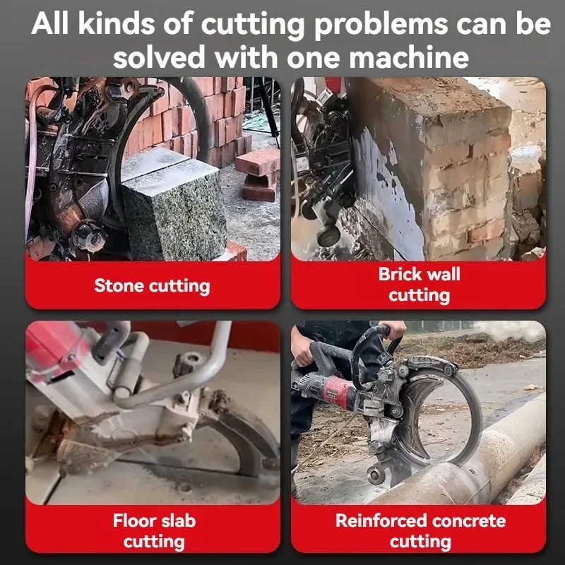 8800W Handheld Concrete Wall Cutting Machine Unique Ring Saw with Motor and Gear Household Concrete Cutter & Wall Cutter