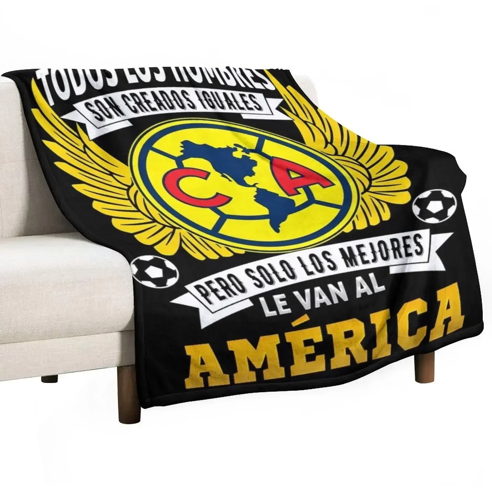 Playera Aguilas del America Solo Los Mejores le Van al America Throw Blanket Single Sofas Baby Blankets