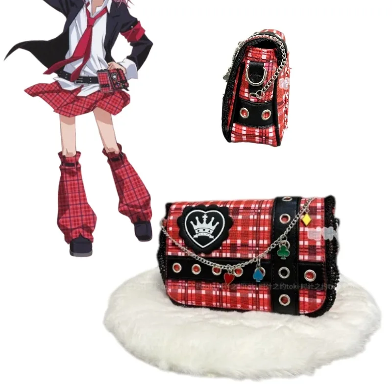 Anime Hinamori Amu Cosplay Accessories  Waist Bag JK Uniform Messenger Shoulder Bag Crossbody Bag Roleplay Props Gifts